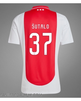 Ajax Josip Sutalo #37 Tricou Fotbal Replică 2024-25 Barbati Acasa